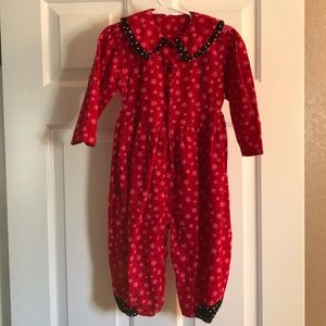Vintage Mousefeathers little girl jumpsuit size 3